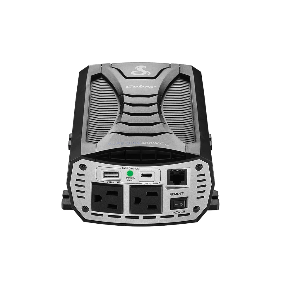 Cobra PURE SINE 400W Pure Sine Wave 400 Watt Power Inverter With Cables CPAP - Image 4 of 4