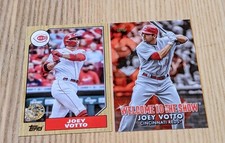 2022 Topps 1987 Insert T87-18 Joey Votto  + Welcome to the Show #WTTS-27
