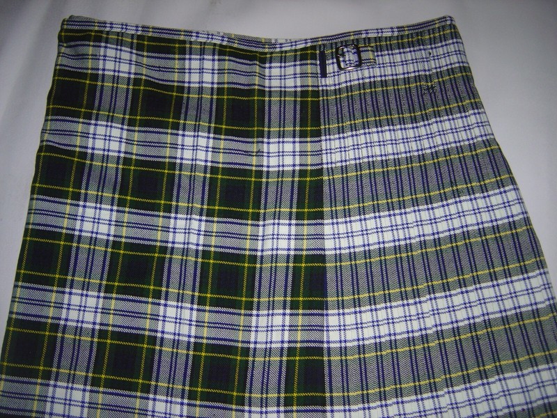 Men's 8 Yard Scottish Tartan Highland Wedding Kilt Dress Gordon Tartan Size 34"/