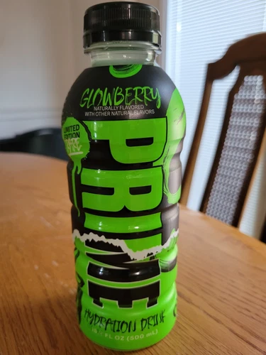 RARE 2023 GLOWBERRY PRIME HYDRATION LIMITED EDITION BOTTLE LOGAN PAUL KSI