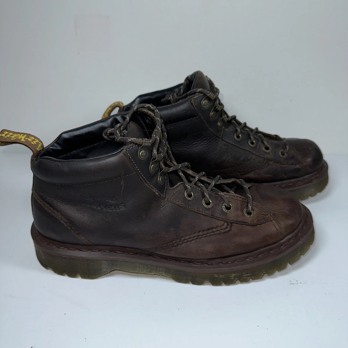 Dr Doc Martens Vintage Brown Padded Ankle Boots 8287 Air Wair