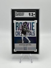 2017-18 Panini Status Donovan Mitchell Rookie Credentials #7 SGC 9.5
