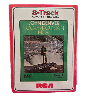 #ad #ad John Denver Rocky Mountain High 8 Track Tape 1972 Vintage RCA NEW SEALED $28.99