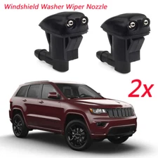 2xUniversal Dual Holes Windshield Washer Nozzle Wiper Water Spray Jet 55079049AA