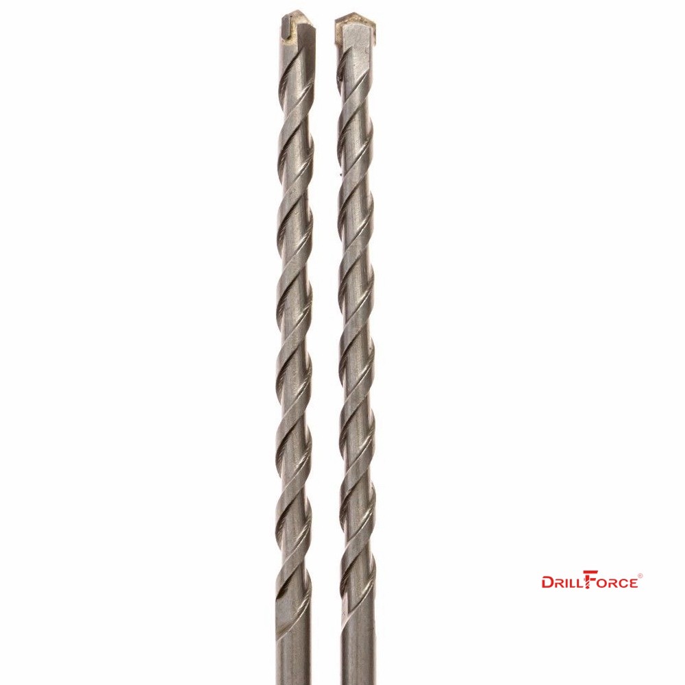 Drillforce 5-Piece SDS Plus Rotary Hammer Drill Bit Set – 3/8" X 8" Carbide Tip – For Concrete & Masonry - View #3