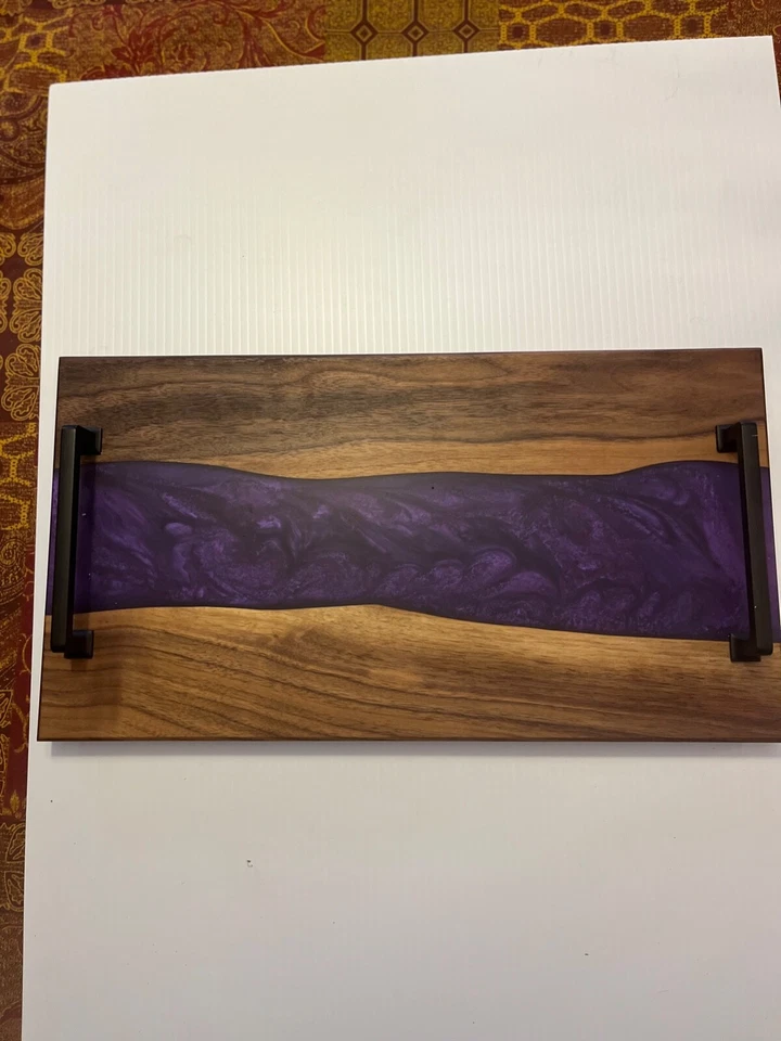 Tableros de charcutería de río de resina epoxi Foto 3 de 4