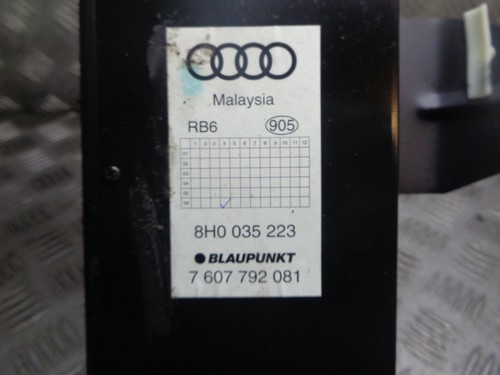 2006 AUDI A4 1.8T S Line 2DR B7 CONVERTIBLE AUDIO AMPLIFIER AMP 8H0035223 - Picture 2 of 3