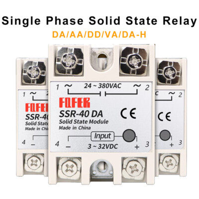 Solid State Relay Module SSR-10~100 DA/10~100 AA/10-100 DD/10-100 VA/25-100 DA-H