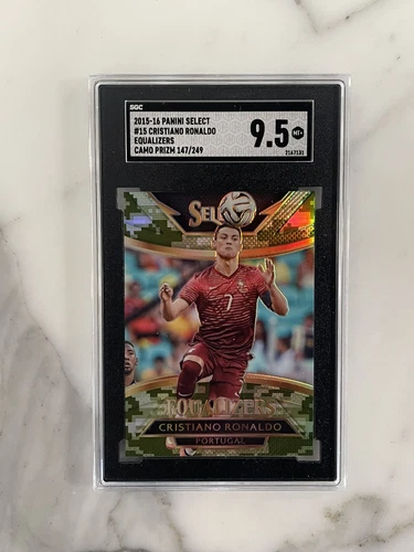 2015 Panini Select CRISTIANO RONALDO EQUALIZERS CAMO /249 PSA SGC 9.5 |
