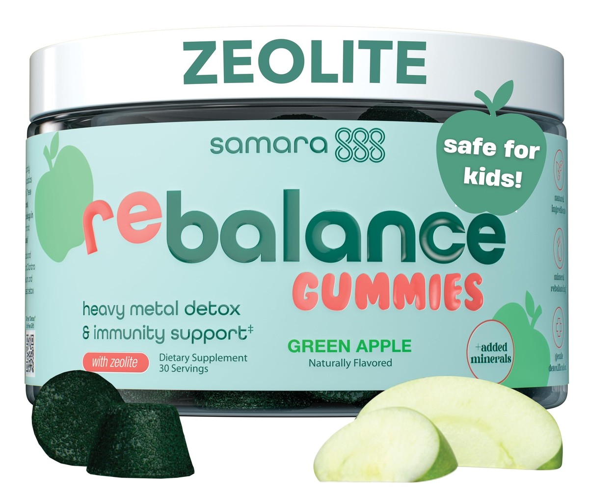Samara 888 Zeolite Detox Gummies Heavy Metal Detox Kids Adults
