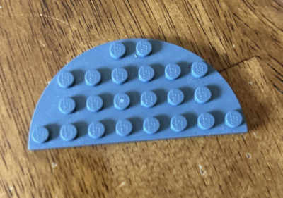 LEGO Parts 22888 Plate Round Half 4 x 8 Dark Bluish Gray 1 Piece