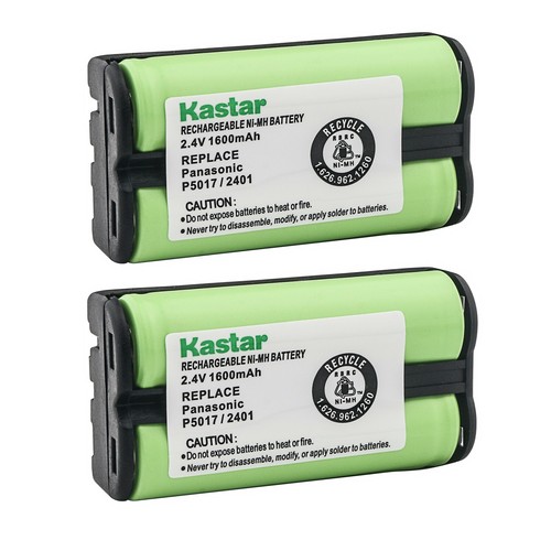 Kastar 2x Cordless Phone Rechargeable Battery 2.4V 1600mAh for Genuine