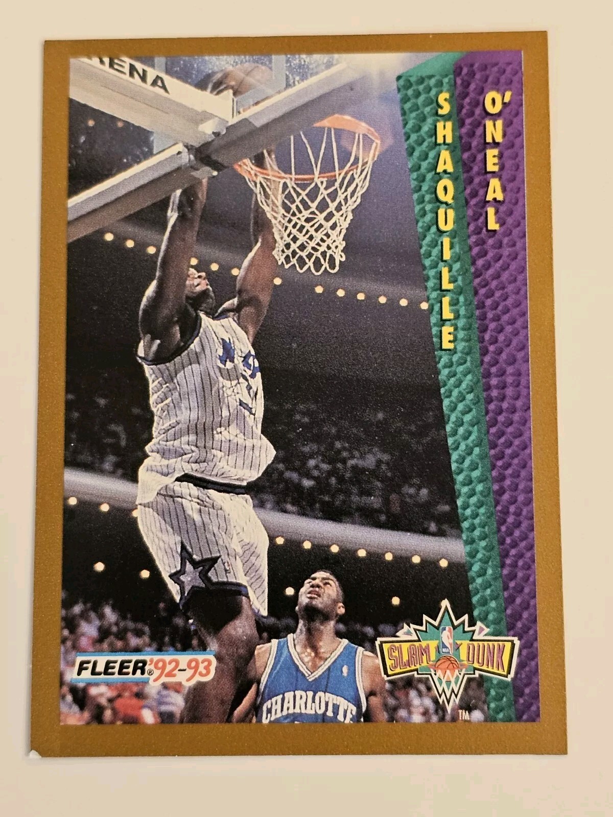 1992-93 Fleer - Slam Dunk #298 Shaquille O'Neal (RC)