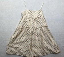 NWT Storia Orange Dotted Babydoll Dress Women’s Small Spaghetti Strap Short