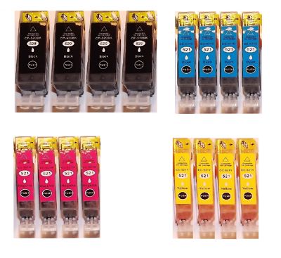 16 Patronen für Canon PIXMA PIXMA IP3600 MP540X MP980 MX859 MX860 MX870 mit CHIP