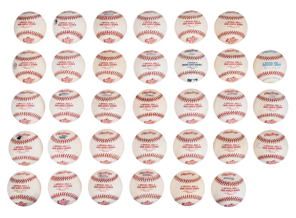 DAVID WELLS SIGNED 1998 WORLD SERIES OFFICIAL BASEBALL N.Y. YANKEES w/ JSA ALOA - Image 3 of 4