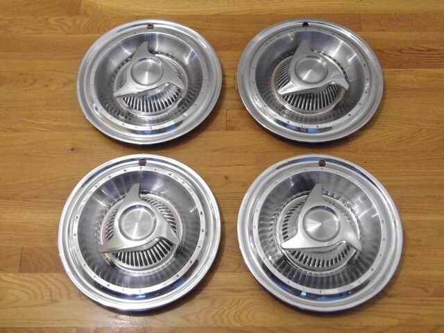 Set of 1963 Pontiac Spinner Wheel Covers Hubcap Grand Prix