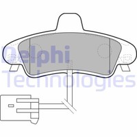 Delphi LP1683 Bremsbelagsatz, Scheibenbremse FüR Ford