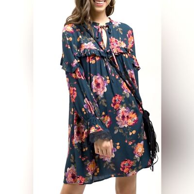 green emerald velvet dress BLUE GREEN FLORAL WRAP MINI DRESS – RUFFLE SLEEVE TIERED DRESS – Kelly  Grace Brands