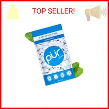 PUR Gum  Aspartame Free Chewing Gum  100 Xylitol  Natural Peppermint Flavore