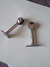 2pcs chrome Towel Rail Bracket / Clothing Tube Socket/holder