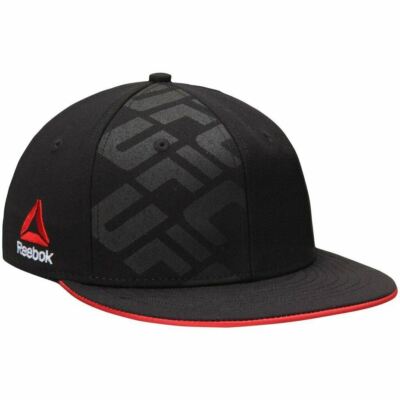 [VR56Z] UFC Flatbrim Snapback Hat - Black | Red | eBay