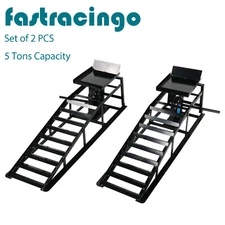 2-Pieces Car truck Service Ramp Lift Car Jack Hydraulic elevator 5 Ton