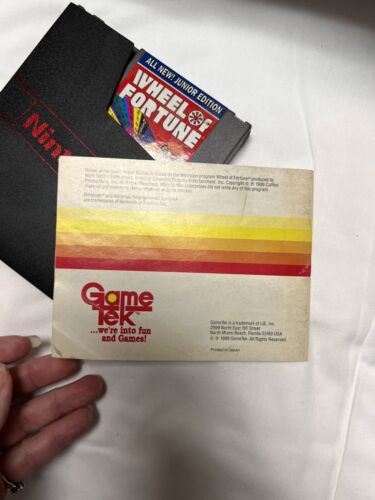 CIB Wheel of Fortune Junior Edition Nintendo Entertainment System 1989 NES CQKab - Picture 8 of 15