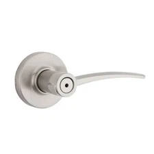 Kwikset Katara Bed/Bath Lever in Satin Nickel