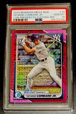 2024 Bowman - Chrome Prospects George Lombard Jr. Fuchsia  Refractor /299 (RC)