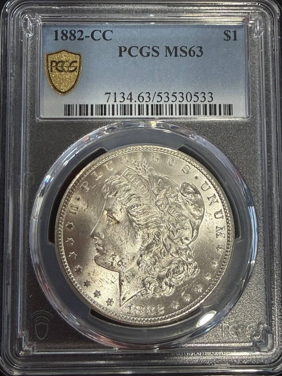 Carson City Grade MS 63 1882 Year Morgan US Dollars (1878-1921