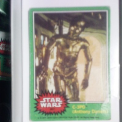STAR WARS 限定ゴールドバイナル／LPレコード 1977 TOPPS STAR WARS #207 C-3PO (Anthony Daniels) “Golden Rod