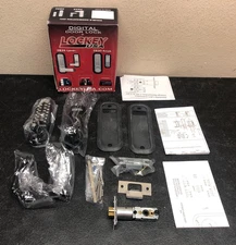 Lockey USA - 2835JB/MG & 2830 Knob, Mechanical Keyless Lock, Black/Silver, NOB