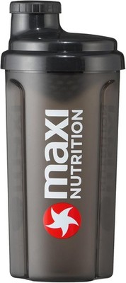 Protein Shaker für Eiweiß Getränke 500 ml schwarz mit Sieb klumpenfrei shaken
