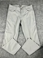 Peter Millar Crown Sport Pants Mens 34x29 EB66 Performance 5 Pocket Golf Gray
