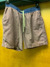 FAIR HARBOR Bayberry Red Wave Swim Trunks, Youth XL