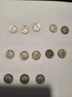 mercury dimes lot of 13