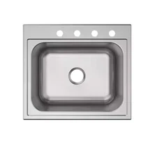 Elkay Parkway 25 in. Drop-in Single Bowl 20-Gauge Stainless Kitchen Sink (Read)