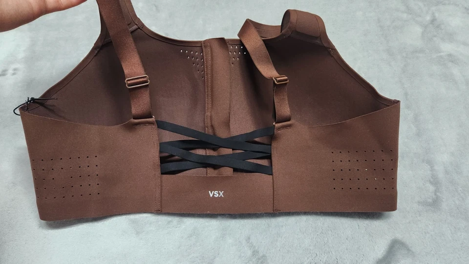 Sujetador deportivo Victoria's Secret 40D Ganache VSX Featherweight Max™ cierre frontal nuevo con etiquetas Foto 3 de 4