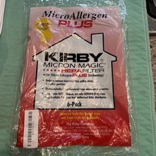 3 Kirby Micron Magic Hepa Filter Micro Allergen Plus Vacuum Bags Universal OPEN