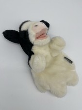 Demdaco Animalcraft Dairy Cow Plush Hand Puppet Black White Kids Toy
