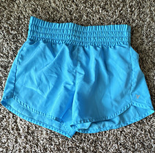 Old Navy Girl&rsquo;s Blue Athletic Running Shorts M Solid Woven Polyester Elastic