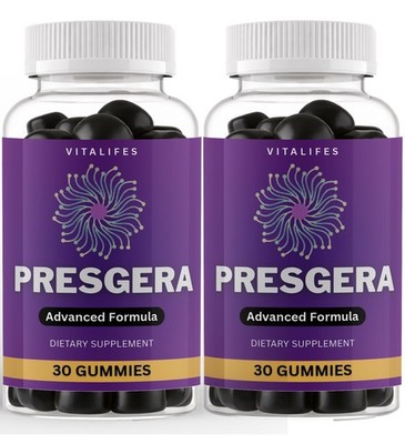 (2 Pack) Presgera Gummies Men Performance Enhancement Formula 30ct
