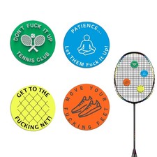 4 Pcs Tennis Racquet Dampeners Funny Unique Silicone Dampener Tennis Dampers ...