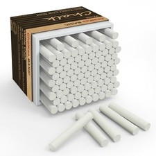 White Chalk 100PCS for Classroom, Office and Home Use, Non-Toxic School Supplies