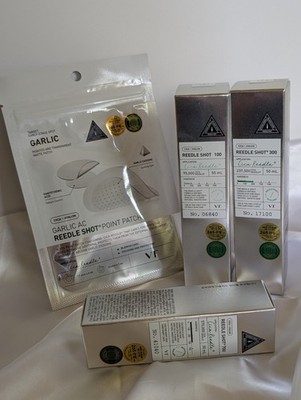 VT Cica Reedle Skincare Set Blemish Care Serum & Garlic AC Patch Panthenol