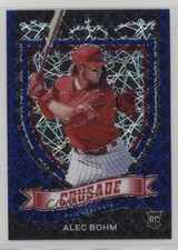 2021 Panini Chronicles Crusade Blue Velocity Prizm Alec Bohm #23 sh7