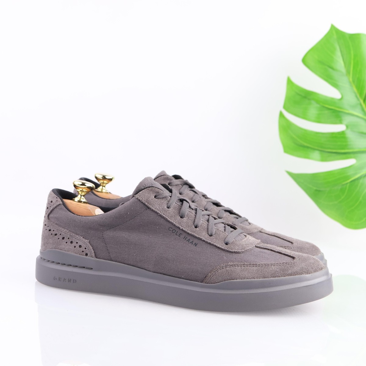 Cole Haan Mens GrandPro Rally Shoe Size 10.5 WIDE Gray Suede  display picture 1