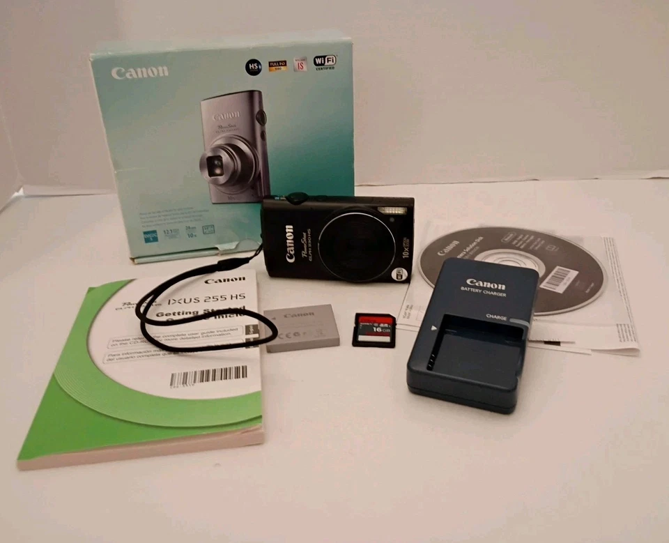 Canon PowerShot ELPH 330 HS Digital Camera - IOB - Working - Image 4 of 4