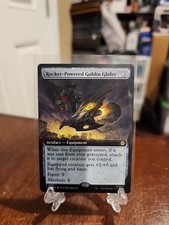 NM Extended Art Rocket-Powered Goblin Glider, MTG, Marvel's Spider-Man, Magic